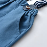 Load image into Gallery viewer, 3 Pieces Set Baby Kid Boys Dressy Flower Bow Print Shirts Solid Color Vests Waistcoats And Jumpsuits Wholesale 230411128
