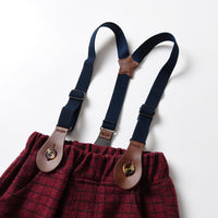 Load image into Gallery viewer, 2 Pieces Set Baby Kid Boys Solid Color Bow Shirts And Checked Pants Wholesale 230411129
