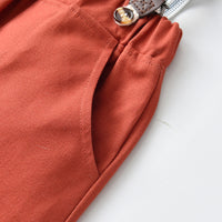 Load image into Gallery viewer, 2 Pieces Set Baby Kid Boys Striped Bow Shirts And Solid Color Jumpsuits Wholesale 230411135
