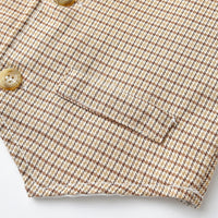 Load image into Gallery viewer, 3 Pieces Set Baby Kid Boys Solid Color Bow Shirts Checked Vests Waistcoats And Pants Wholesale 230411136
