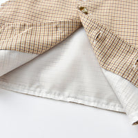 Load image into Gallery viewer, 3 Pieces Set Baby Kid Boys Solid Color Bow Shirts Checked Vests Waistcoats And Pants Wholesale 230411136
