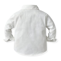 Load image into Gallery viewer, 3 Pieces Set Baby Kid Boys Solid Color Bow Shirts Checked Vests Waistcoats And Pants Wholesale 230411136
