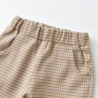 Load image into Gallery viewer, 3 Pieces Set Baby Kid Boys Solid Color Bow Shirts Checked Vests Waistcoats And Pants Wholesale 230411136
