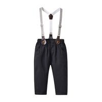 Load image into Gallery viewer, 3 Pieces Set Baby Kid Boys Striped Bow Shirts Solid Color Vests Waistcoats And Pants Wholesale 230411137
