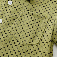 Load image into Gallery viewer, 2 Pieces Set Baby Kid Boys Bow Print Tops And Solid Color Jumpsuits Wholesale 230411139
