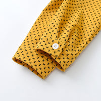 Load image into Gallery viewer, 2 Pieces Set Baby Kid Boys Bow Print Tops And Solid Color Jumpsuits Wholesale 230411139
