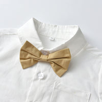 Load image into Gallery viewer, 2 Pieces Set Baby Kid Boys Bow Shirts And Solid Color Jumpsuits Wholesale 230411140
