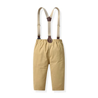 Load image into Gallery viewer, 2 Pieces Set Baby Kid Boys Bow Shirts And Solid Color Jumpsuits Wholesale 230411140
