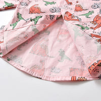 Load image into Gallery viewer, 2 Pieces Set Baby Kid Big Kid Boys Birthday Party Dinosaur Bow Print Shirts And Solid Color Jumpsuits Wholesale 230411146
