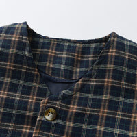 Load image into Gallery viewer, 3 Pieces Set Baby Kid Boys Solid Color Bow T-Shirts Checked Vests Waistcoats And Shorts Wholesale 230411147
