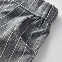 Load image into Gallery viewer, 3 Pieces Set Baby Kid Boys Bow Shirts Striped Vests Waistcoats And Shorts Wholesale 23041115
