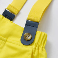 Load image into Gallery viewer, 2 Pieces Set Baby Kid Boys Solid Color Bow Shirts And Shorts Wholesale 230411150
