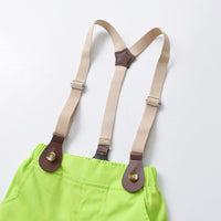 Load image into Gallery viewer, 2 Pieces Set Baby Kid Boys Solid Color Bow Shirts And Shorts Wholesale 230411150
