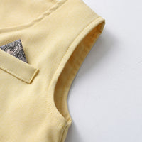 Load image into Gallery viewer, 3 Pieces Set Baby Kid Boys Birthday Flower Bow Print Shirts Solid Color Vests Waistcoats And Rompers Wholesale 230411151
