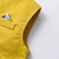 Load image into Gallery viewer, 3 Pieces Set Baby Kid Boys Birthday Flower Bow Print Shirts Solid Color Vests Waistcoats And Rompers Wholesale 230411151
