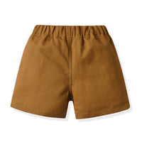 Load image into Gallery viewer, 2 Pieces Set Baby Kid Boys Flower Print T-Shirts And Solid Color Shorts Wholesale 230411152
