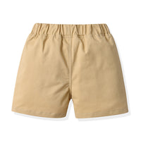 Load image into Gallery viewer, 2 Pieces Set Baby Kid Boys Flower Print T-Shirts And Solid Color Shorts Wholesale 230411152
