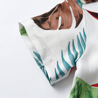 Load image into Gallery viewer, 2 Pieces Set Baby Kid Boys Flower Print T-Shirts And Solid Color Shorts Wholesale 230411152
