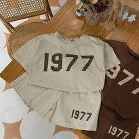 Load image into Gallery viewer, 2 Pieces Set Baby Kid Unisex Letters T-Shirts And Shorts Wholesale 230411154
