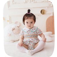 Load image into Gallery viewer, Baby Girls Flower Embroidered Rompers Wholesale 230411156
