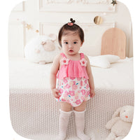 Load image into Gallery viewer, Baby Girls Flower Print Rompers Wholesale 230411158
