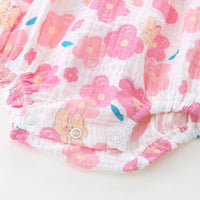 Load image into Gallery viewer, Baby Girls Flower Print Rompers Wholesale 230411158
