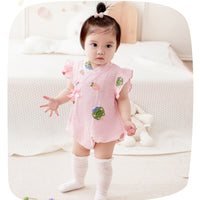Load image into Gallery viewer, Baby Girls Cartoon Print Rompers Wholesale 230411159

