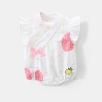 Load image into Gallery viewer, Baby Girls Cartoon Print Rompers Wholesale 230411159
