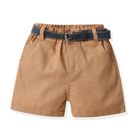 Load image into Gallery viewer, 2 Pieces Set Baby Kid Boys Flower Print Shirts And Solid Color Shorts Wholesale 230411163
