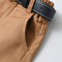 Load image into Gallery viewer, 2 Pieces Set Baby Kid Boys Flower Print Shirts And Solid Color Shorts Wholesale 230411163
