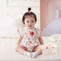 Load image into Gallery viewer, Baby Girls Flower Print Rompers Wholesale 230411170
