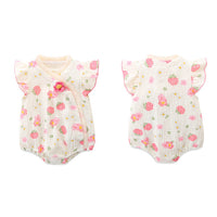 Load image into Gallery viewer, Baby Girls Flower Print Rompers Wholesale 230411170

