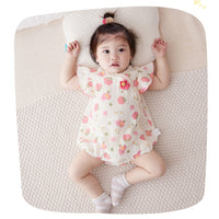 Load image into Gallery viewer, Baby Girls Flower Print Rompers Wholesale 230411170
