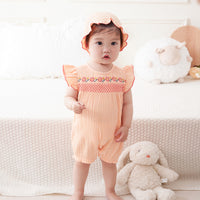 Load image into Gallery viewer, Baby Girls Flower Print Rompers Wholesale 230411173
