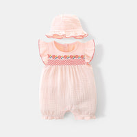 Load image into Gallery viewer, Baby Girls Flower Print Rompers Wholesale 230411173
