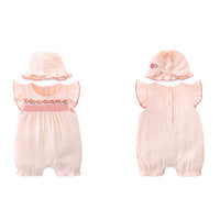 Load image into Gallery viewer, Baby Girls Flower Print Rompers Wholesale 230411173
