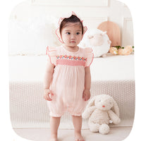 Load image into Gallery viewer, Baby Girls Flower Print Rompers Wholesale 230411173
