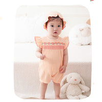 Load image into Gallery viewer, Baby Girls Flower Print Rompers Wholesale 230411173
