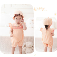 Load image into Gallery viewer, Baby Girls Flower Print Rompers Wholesale 230411173
