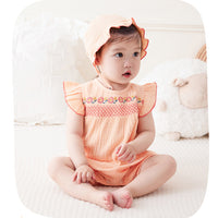 Load image into Gallery viewer, Baby Girls Flower Print Rompers Wholesale 230411173
