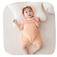Load image into Gallery viewer, Baby Girls Flower Print Rompers Wholesale 230411173
