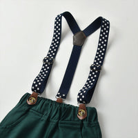 Load image into Gallery viewer, 2 Pieces Set Baby Kid Boys Birthday Party Bow Shirts And Star Jumpsuits Wholesale 23041120
