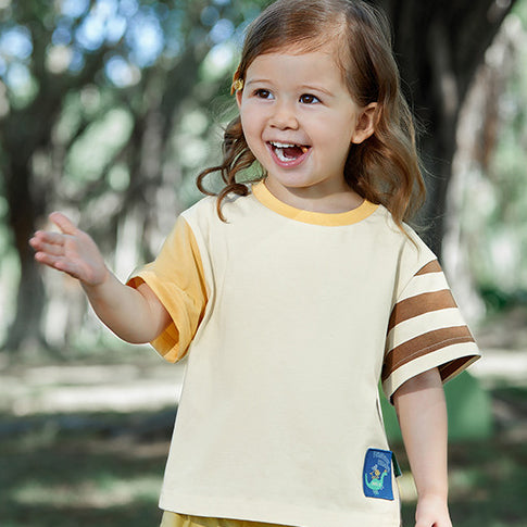 Baby Kid Unisex Striped Color-blocking Tops Wholesale 230411210