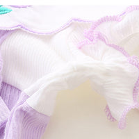 Load image into Gallery viewer, Baby Girls Color-blocking Flower Bow Embroidered Rompers Wholesale 230411235
