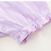 Load image into Gallery viewer, Baby Girls Color-blocking Flower Bow Embroidered Rompers Wholesale 230411235
