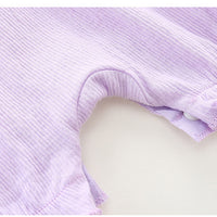 Load image into Gallery viewer, Baby Girls Color-blocking Flower Bow Embroidered Rompers Wholesale 230411235
