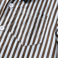 Load image into Gallery viewer, 2 Pieces Set Baby Kid Boys Striped Bow Shirts And Solid Color Shorts Wholesale 230411236
