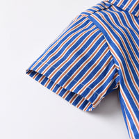 Load image into Gallery viewer, 2 Pieces Set Baby Kid Boys Striped Bow Shirts And Solid Color Shorts Wholesale 230411236
