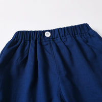 Load image into Gallery viewer, 2 Pieces Set Baby Kid Boys Striped Bow Shirts And Solid Color Shorts Wholesale 230411236
