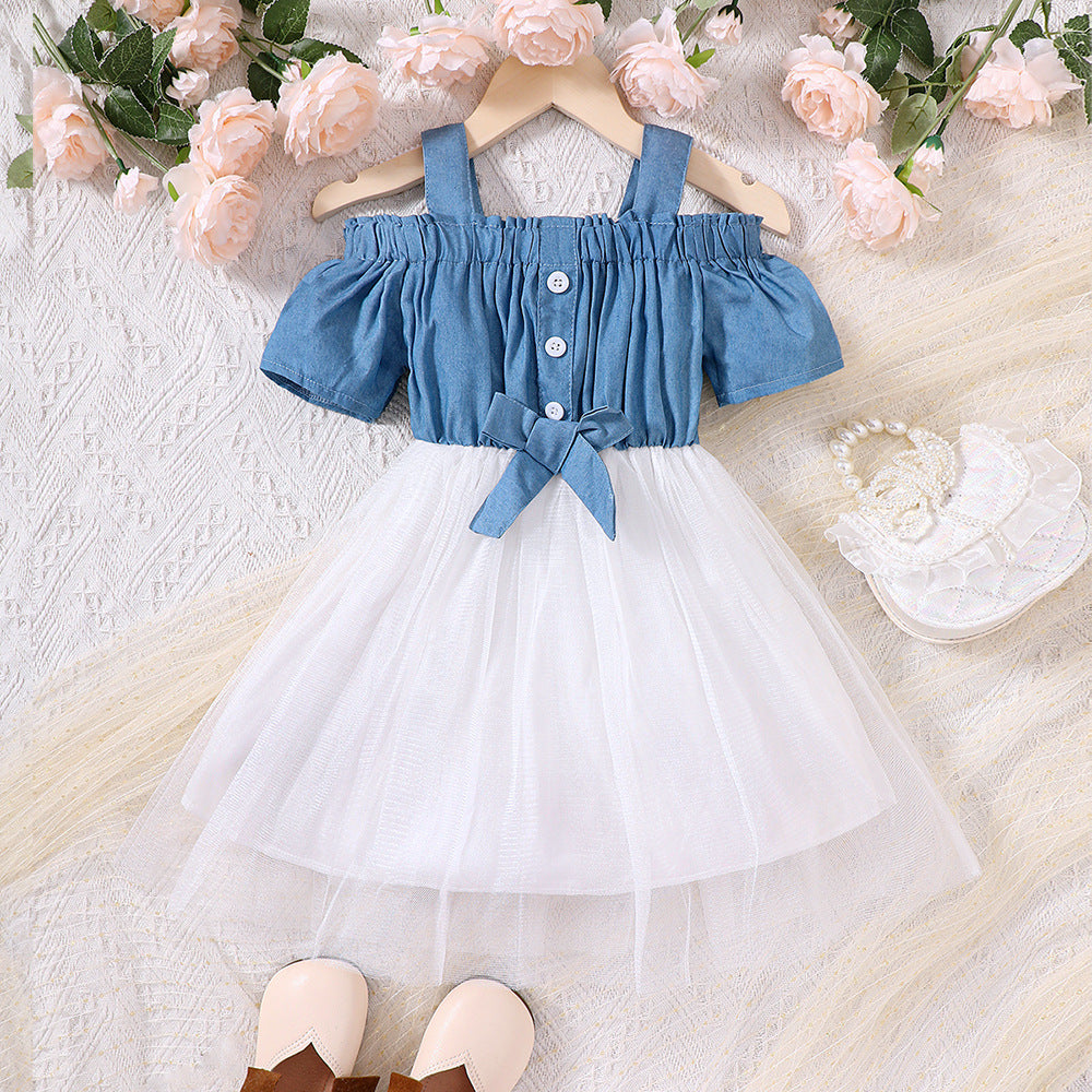 Baby Kid Girls Bow Dresses Wholesale 230411252